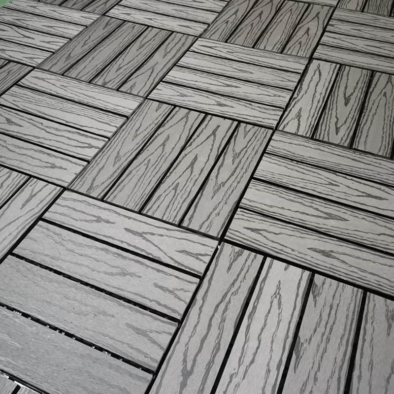 Classical Wood Outdoor Flooring Interlocking Patio Flooring Tiles