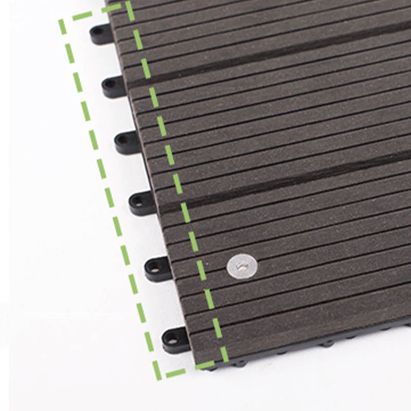 Modern Outdoor Patio Water Resistant Interlocking Composite Floor Tiles