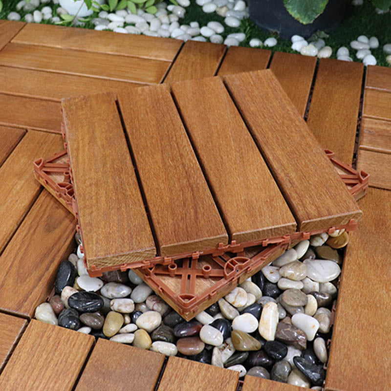 Classical Water Resistant Decking Tiles Interlocking Composite Floor Tiles