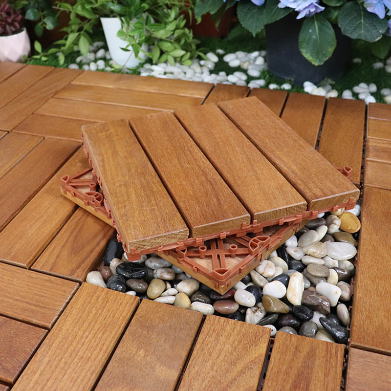 Classical Water Resistant Decking Tiles Interlocking Composite Floor Tiles