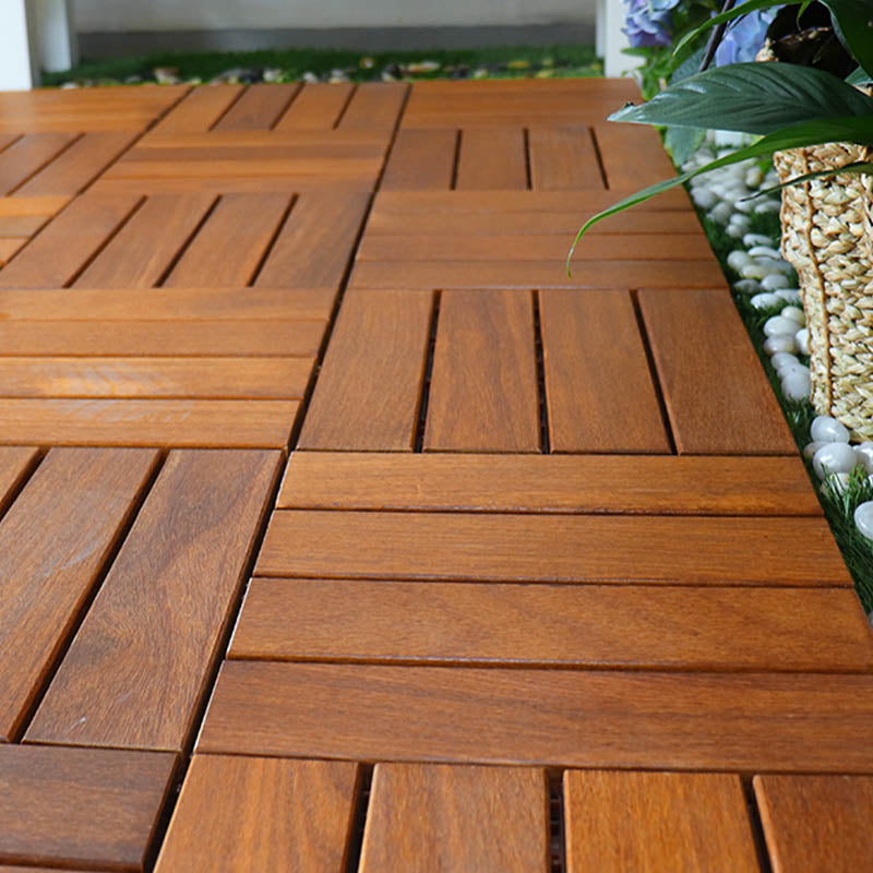 Classical Water Resistant Decking Tiles Interlocking Composite Floor Tiles