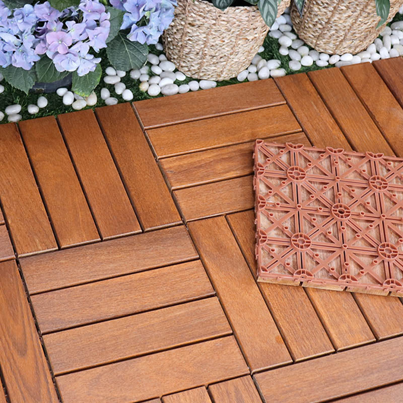 Classical Water Resistant Decking Tiles Interlocking Composite Floor Tiles