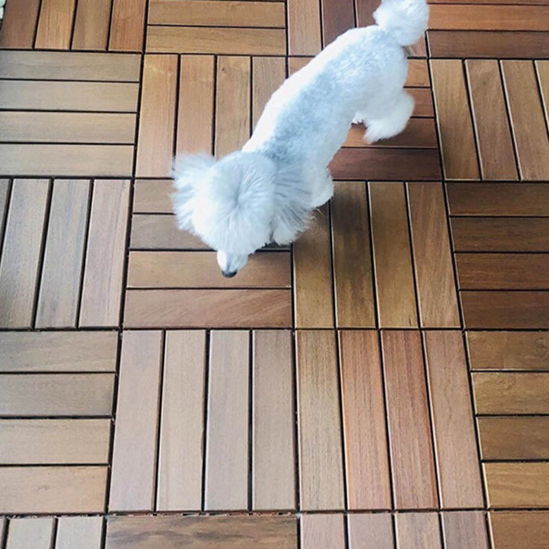 Classical Water Resistant Decking Tiles Interlocking Composite Floor Tiles