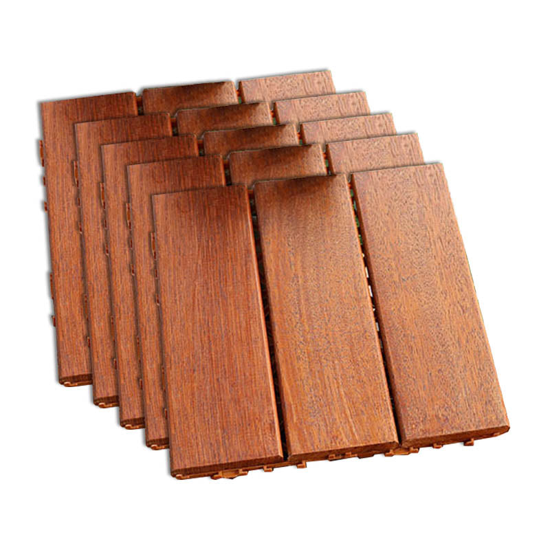 Classic Wood Deck Tiles Interlocking Composite Patio Flooring Tiles