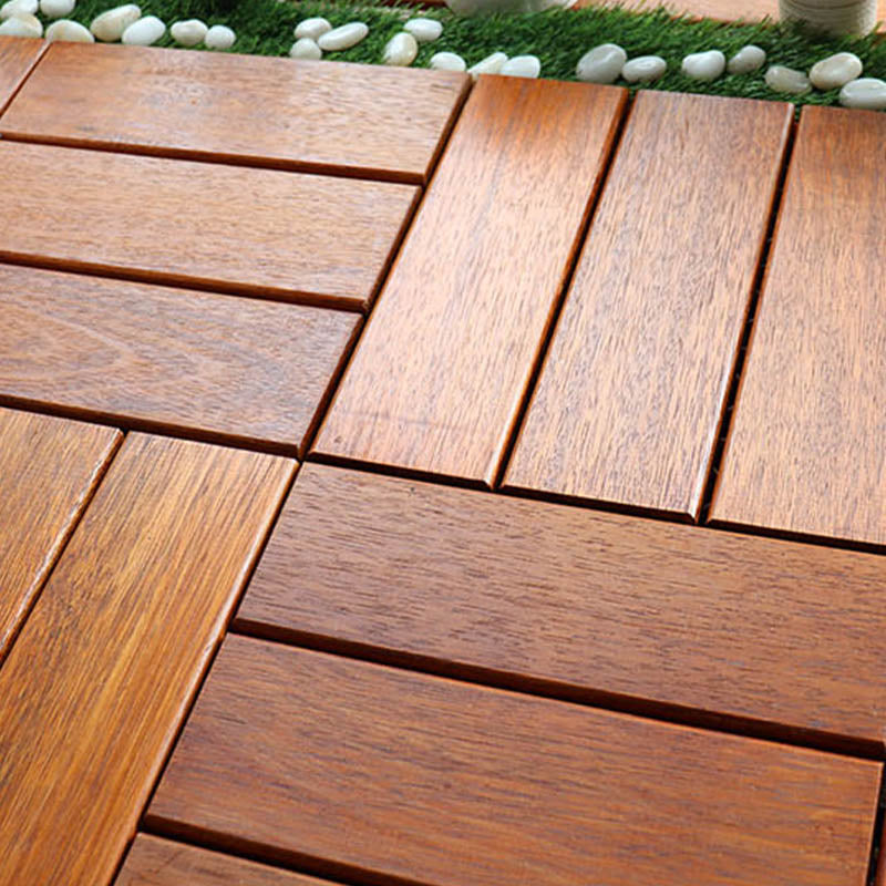 Classic Wood Deck Tiles Interlocking Composite Patio Flooring Tiles