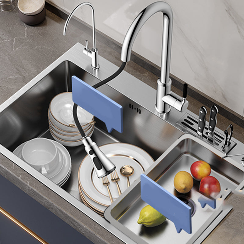 Soundproof Kitchen Sink Overflow Hole Design Stainless Steel Kitchen Sink with Faucet