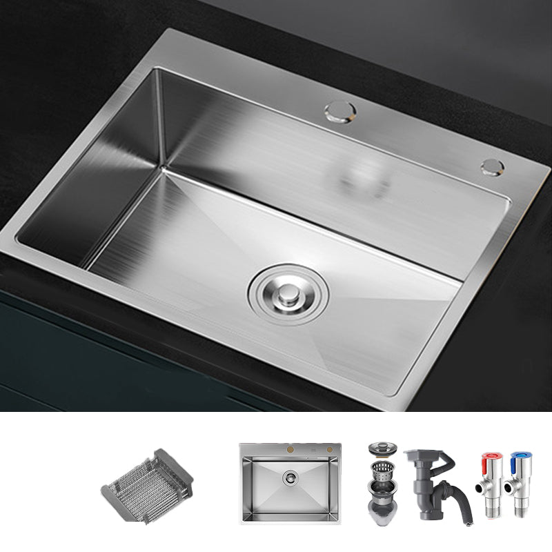 Soundproof Kitchen Sink Overflow Hole Design Stainless Steel Kitchen Sink with Faucet