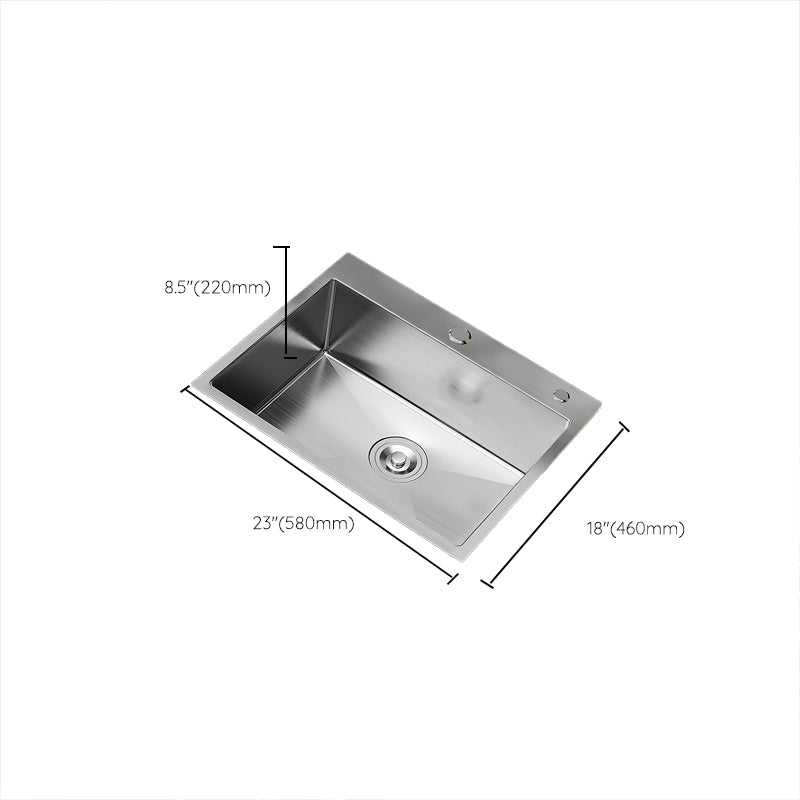 Soundproof Kitchen Sink Overflow Hole Design Stainless Steel Kitchen Sink with Faucet