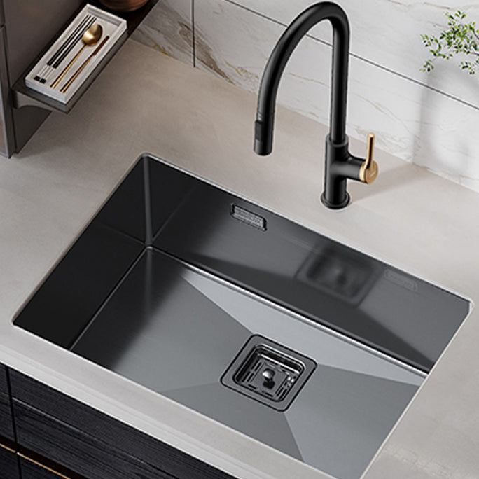 Soundproof Kitchen Sink Overflow Hole Design Stainless Steel Kitchen Sink