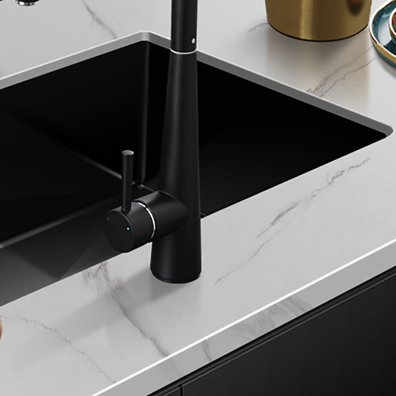 Modern Style Kitchen Sink Noise-cancelling Design Undermount Kitchen Sink with Faucet