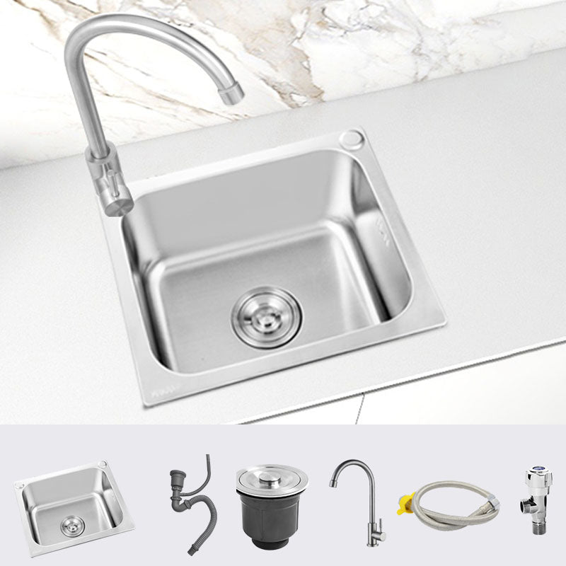 Modern Style Kitchen Sink Stainless Steel Kitchen Sink with Faucet