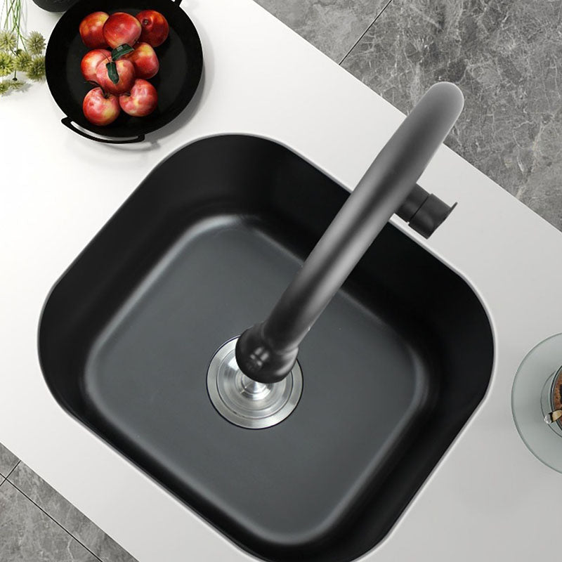 Modern Style Undermount Kitchen Sink Stainless Steel Oval Kitchen Sink with Faucet