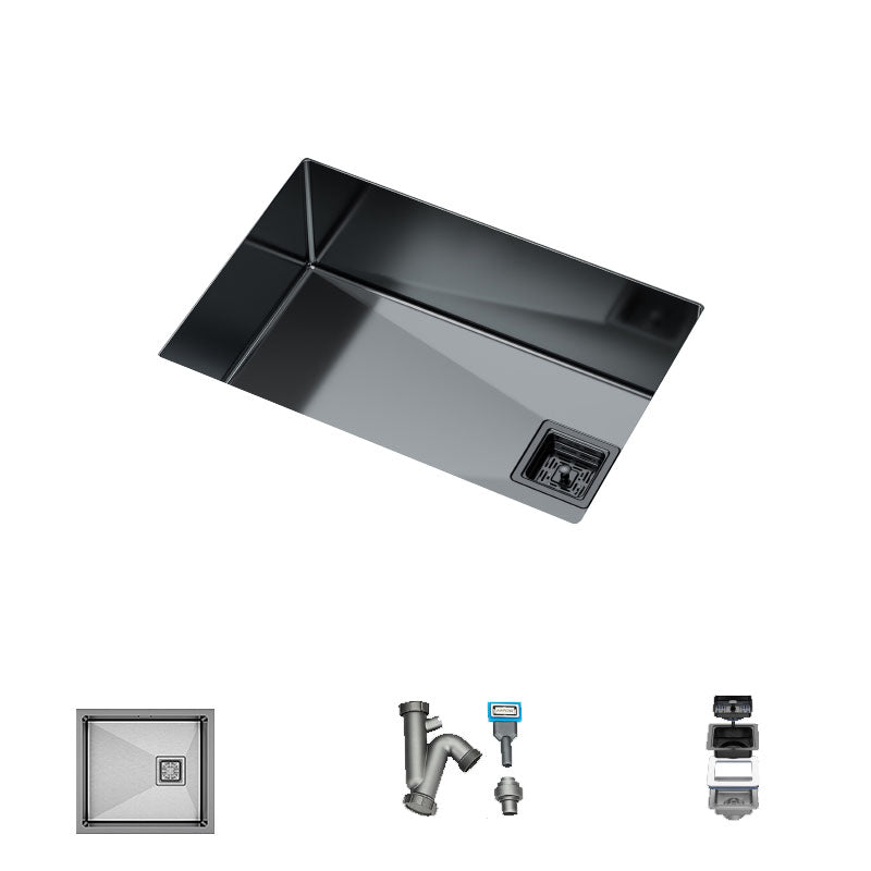 Modern Style Undermount Kitchen Sink Stainless Steel Kitchen Sink with Faucet