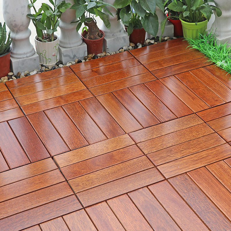 Wood Flooring Tiles Water Resistant Click Lock Solid Wood Flooring Planks