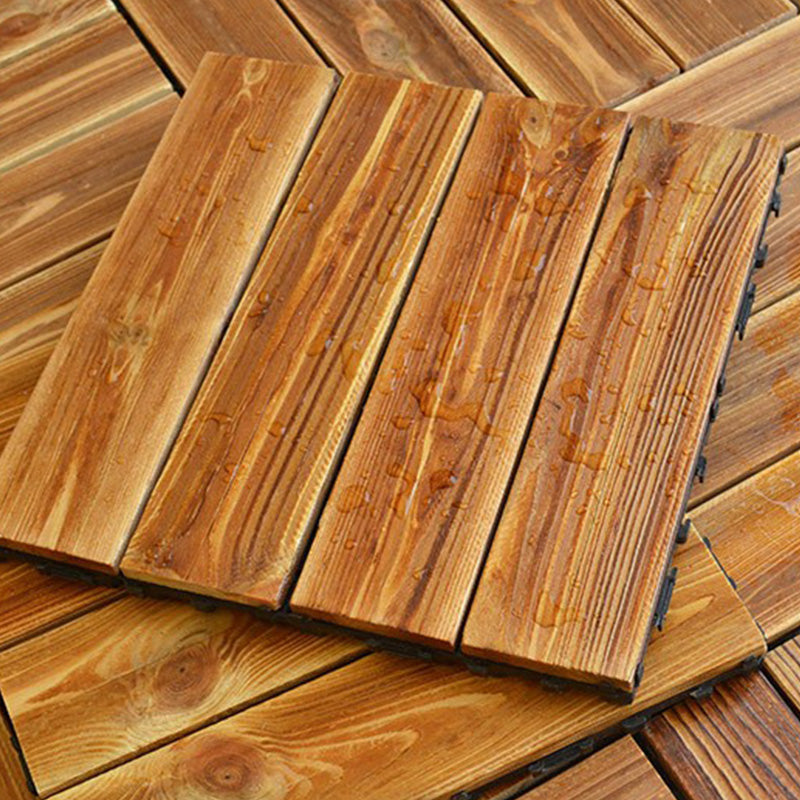 12" X 12" Square Hardwood Flooring Click-Locking Pine Wood Flooring Tiles