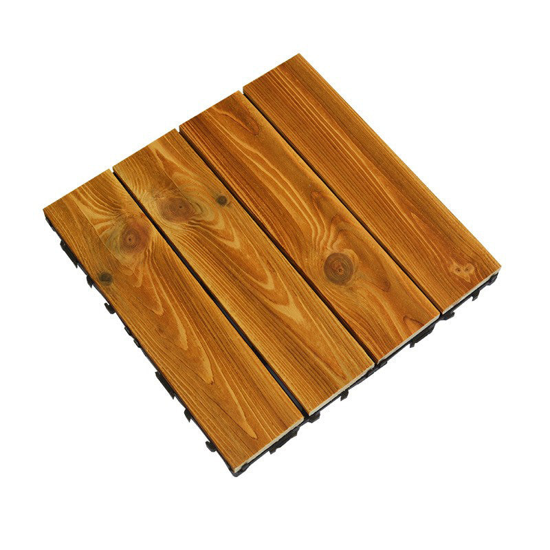 12" X 12" Square Hardwood Flooring Click-Locking Pine Wood Flooring Tiles