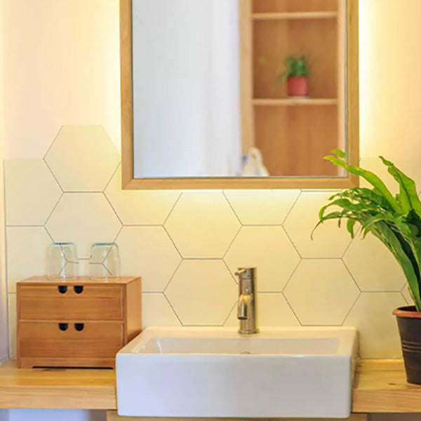 Peel and Stick Tiles Hexagonal Peel and Stick Backsplash 20 Pack for Bathroom