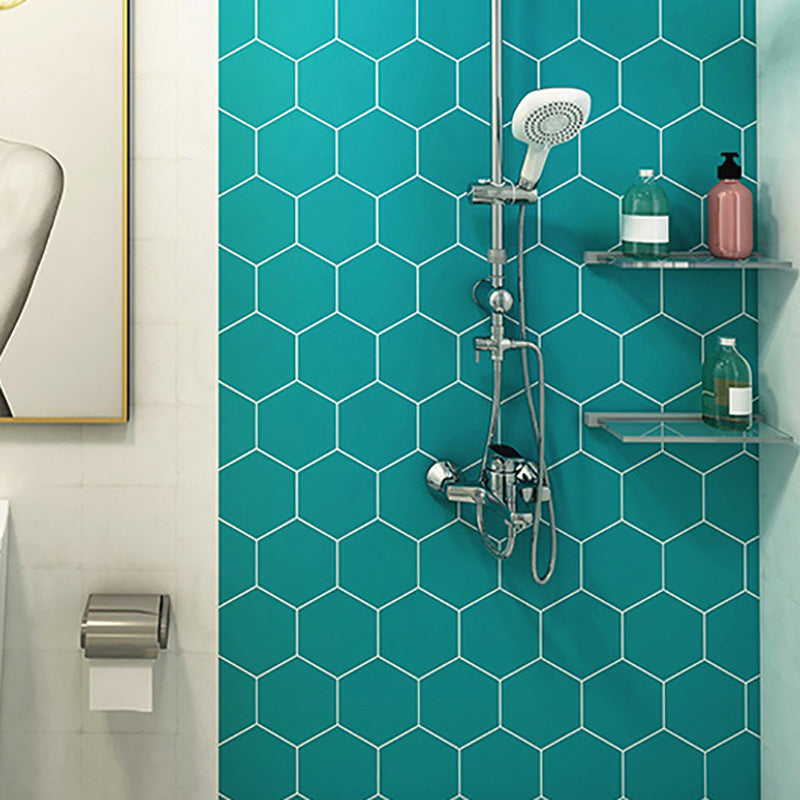 Hexagonal Peel and Stick Tiles Mosaic Tile Peel and Stick Backsplash