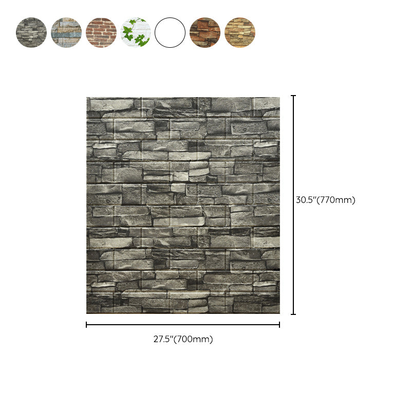 Plastic Wall Paneling Industrial Style Peel and Stick Backsplash Panels