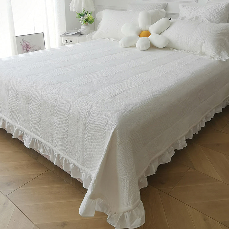 Pure Color Bed Sheet Set Modern Elegant Fitted Sheet for Bedroom