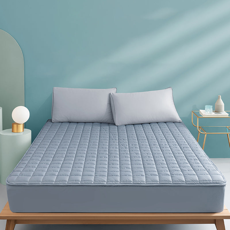 Sheet Set Cotton Solid Color Wrinkle Resistant Breathable Ultra Soft Bed Sheet Set