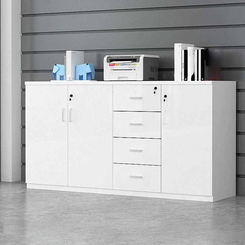 Contemporary File Cabinet Wooden Frame Storage Lateral File Cabinet