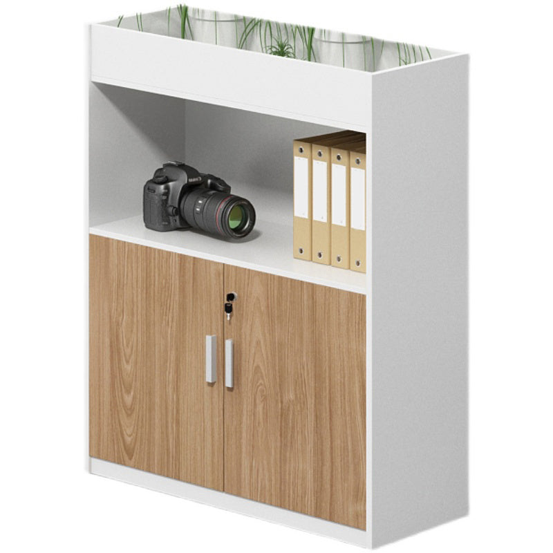 Nordic Lateral File Cabinet Wooden Frame Key Locking File Cabinet