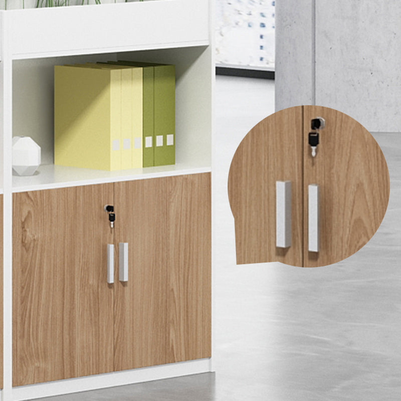 Nordic Lateral File Cabinet Wooden Frame Key Locking File Cabinet