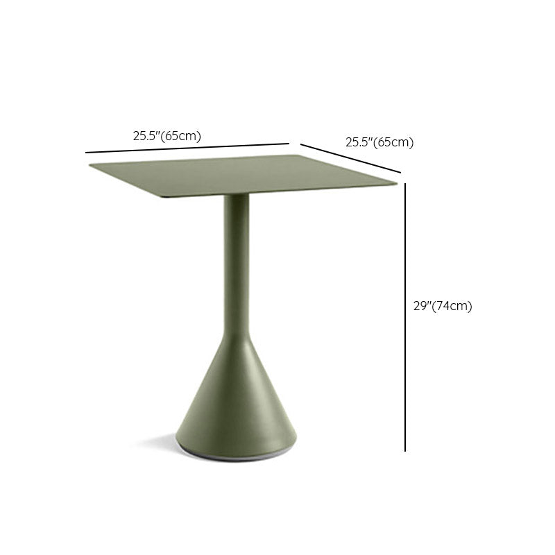 Green 2-Seater Patio Table Water Resistant Contemporary Balcony Table