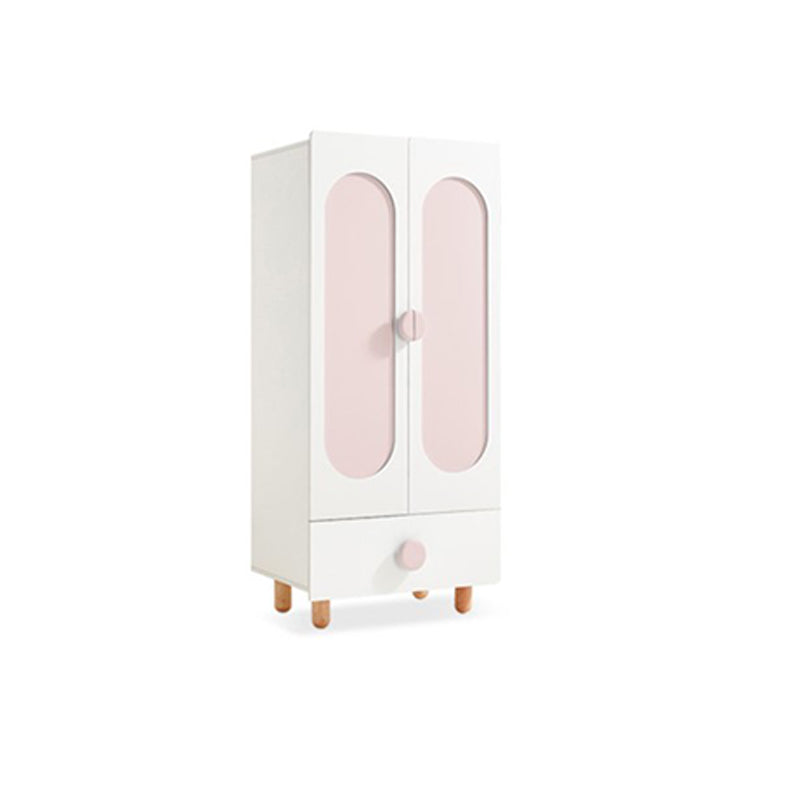 Pink and Blue Wardrobe Armoire Wooden Wardrobe Armoire with Door