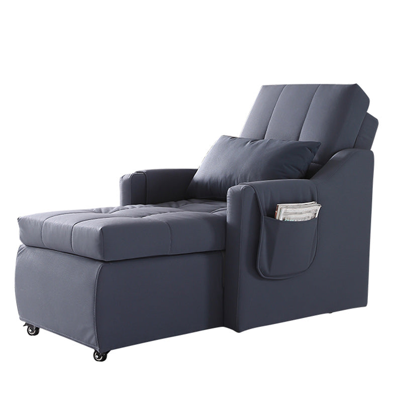 Scandinavian Standard Recliner Metal Solid Color Side Pockets Reclining