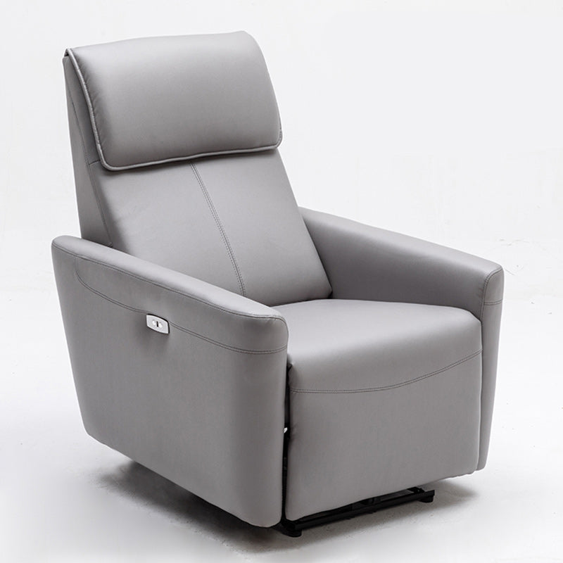 Contemporary Standard Recliner Swivel Base Metal Solid Color Indoor Reclining