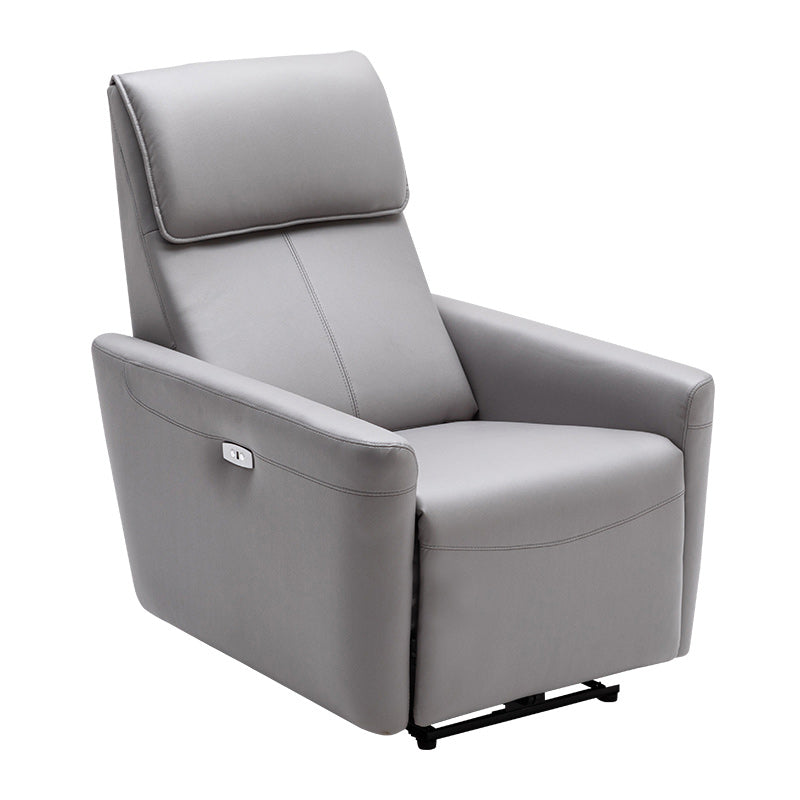 Contemporary Standard Recliner Swivel Base Metal Solid Color Indoor Reclining