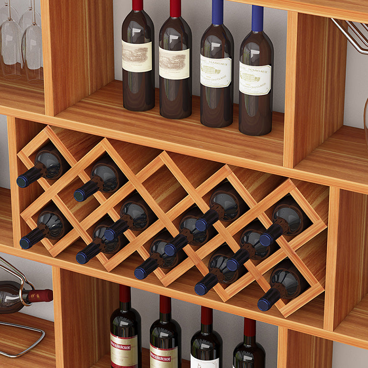 Modern Hanging Wine Bottle Holder Wooden Kitchen Wine Rack Bottle