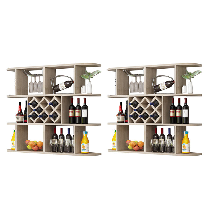 Modern Hanging Wine Bottle Holder Wooden Kitchen Wine Rack Bottle