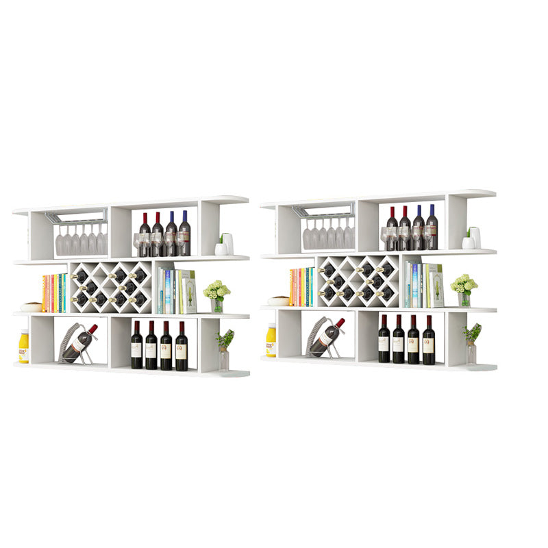 Modern Hanging Wine Bottle Holder Wooden Kitchen Wine Rack Bottle