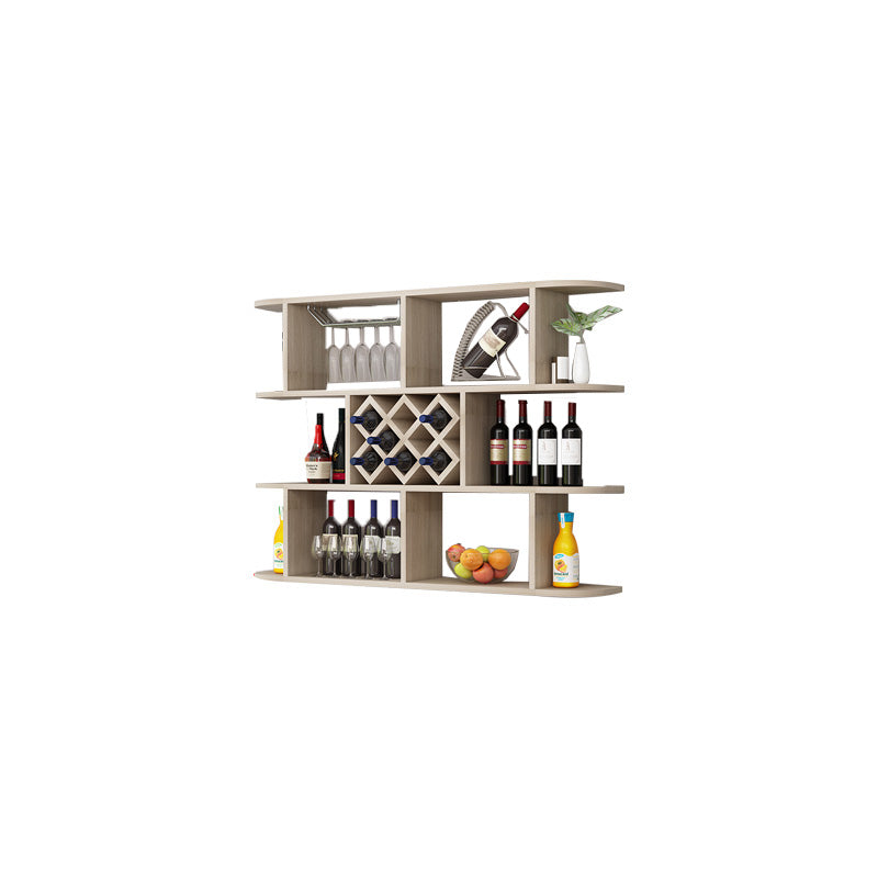 Modern Hanging Wine Bottle Holder Wooden Kitchen Wine Rack Bottle