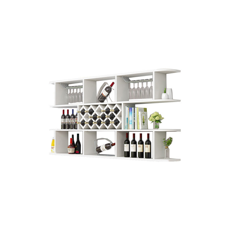 Modern Hanging Wine Bottle Holder Wooden Kitchen Wine Rack Bottle