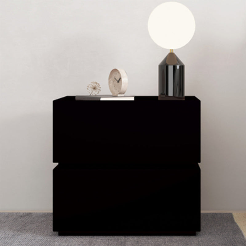 Wooden Night Table Contemporary Bedside Cabinet with Drawers