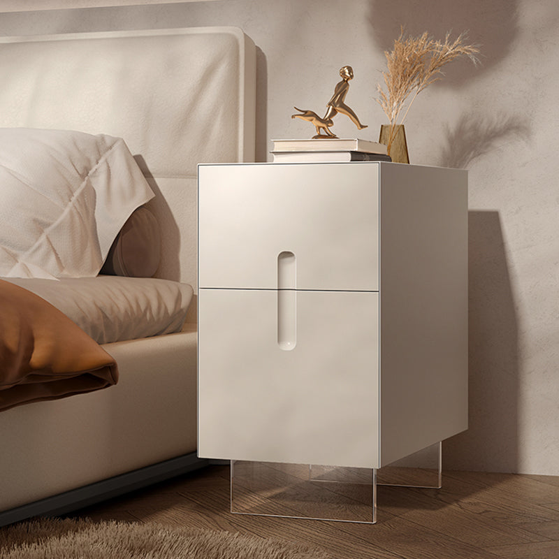 Modern Nightstand Wooden Accent Table Nightstand with Drawers