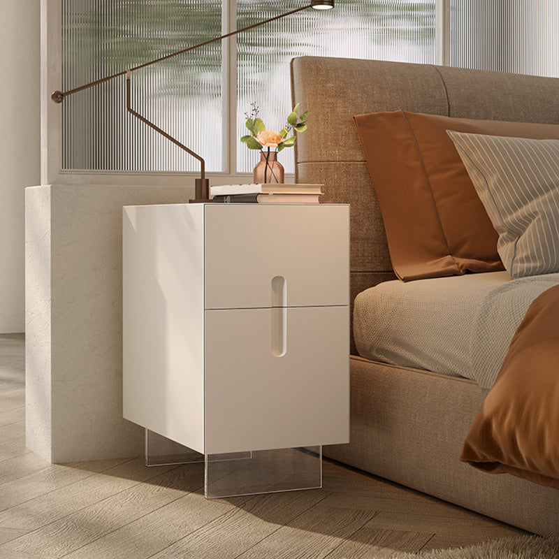 Modern Nightstand Wooden Accent Table Nightstand with Drawers