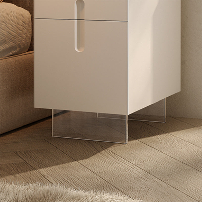 Modern Nightstand Wooden Accent Table Nightstand with Drawers