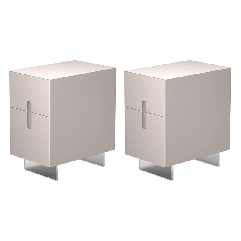 Modern Nightstand Wooden Accent Table Nightstand with Drawers