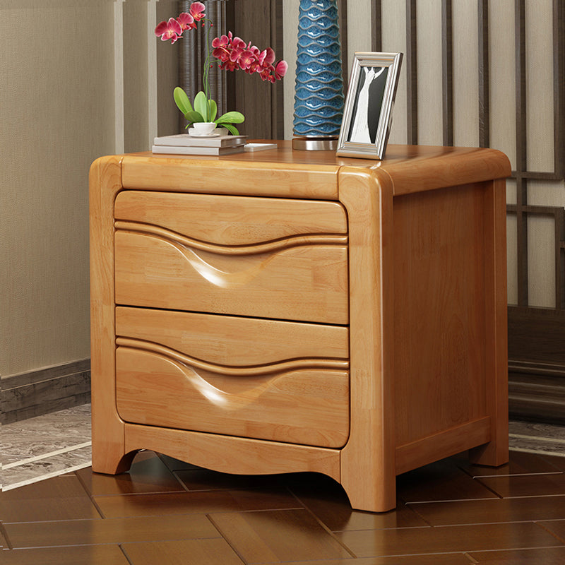 Modern Bed Nightstand Wooden Accent Table Nightstand with Drawers