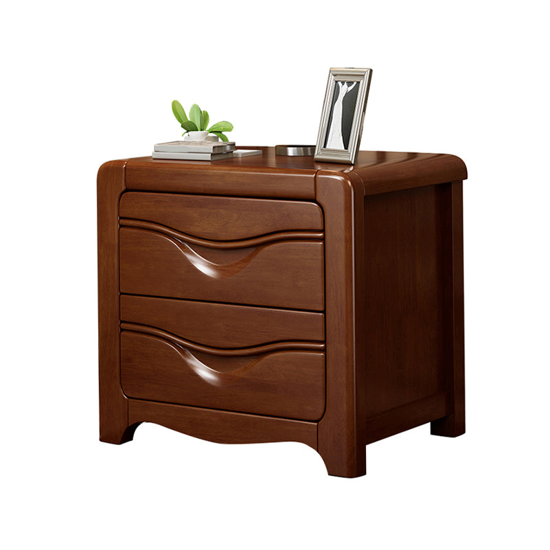 Modern Bed Nightstand Wooden Accent Table Nightstand with Drawers