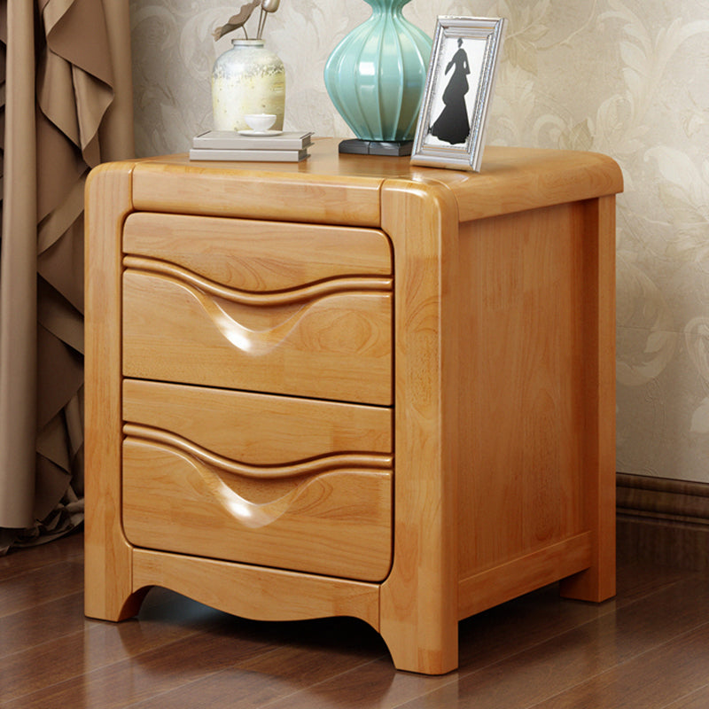 Modern Bed Nightstand Wooden Accent Table Nightstand with Drawers