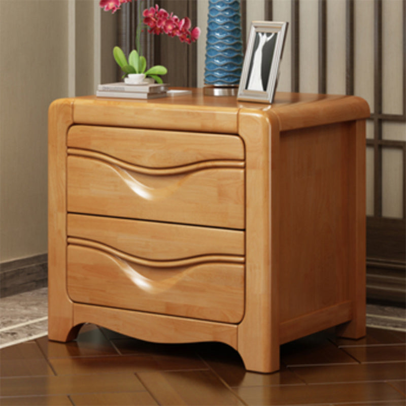 Modern Bed Nightstand Wooden Accent Table Nightstand with Drawers