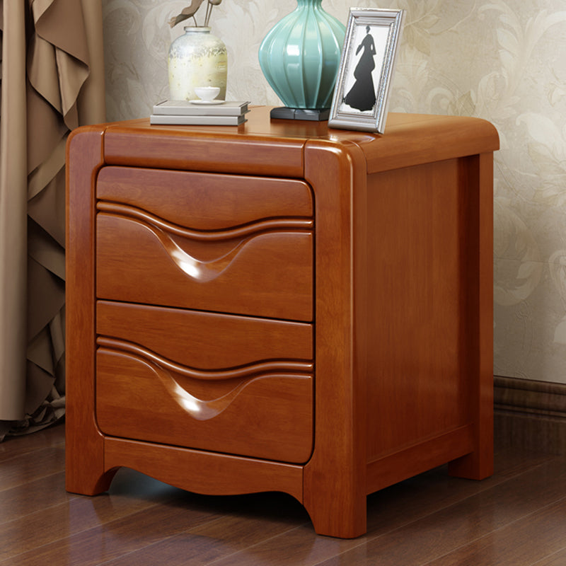 Modern Bed Nightstand Wooden Accent Table Nightstand with Drawers