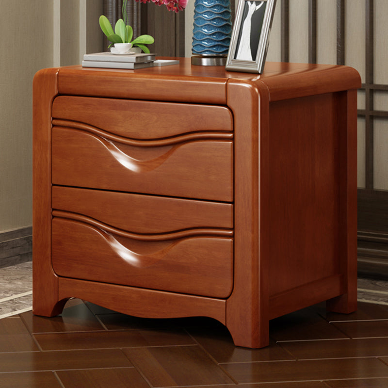 Modern Bed Nightstand Wooden Accent Table Nightstand with Drawers