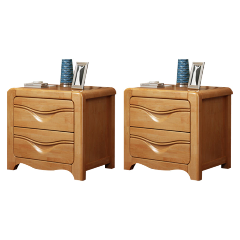 Modern Bed Nightstand Wooden Accent Table Nightstand with Drawers